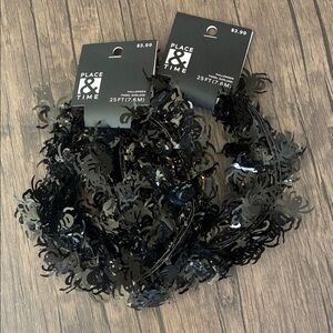 Black Spider Garland Set